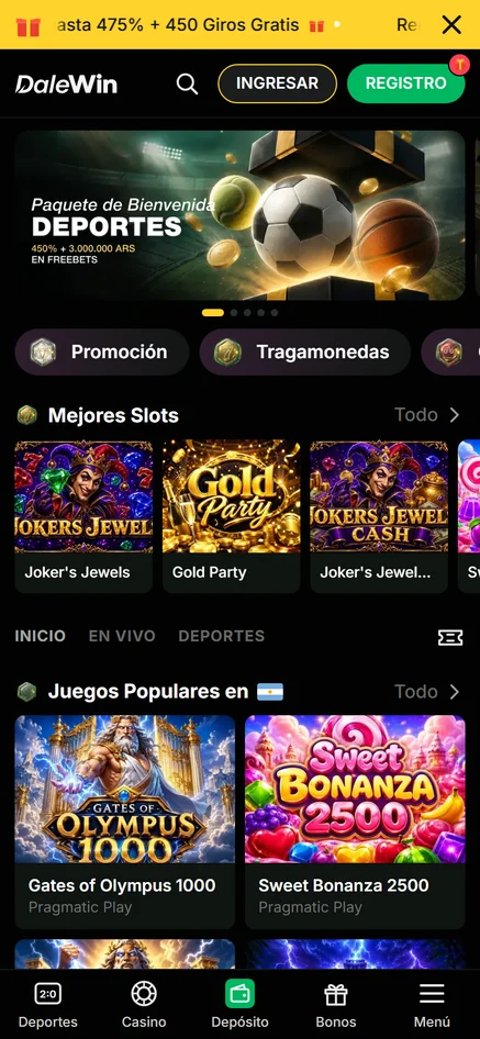 DaleWin app para Android